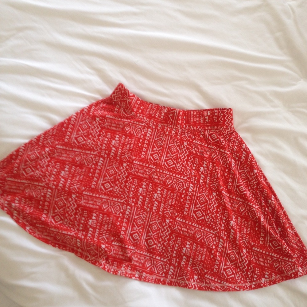 Orange Circle Skirt